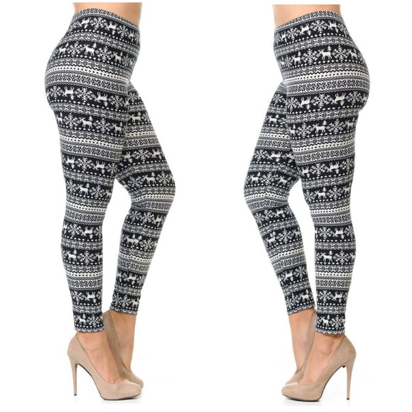 Plus Size 3X-5X Winter Leggings - Picture 2 of 4